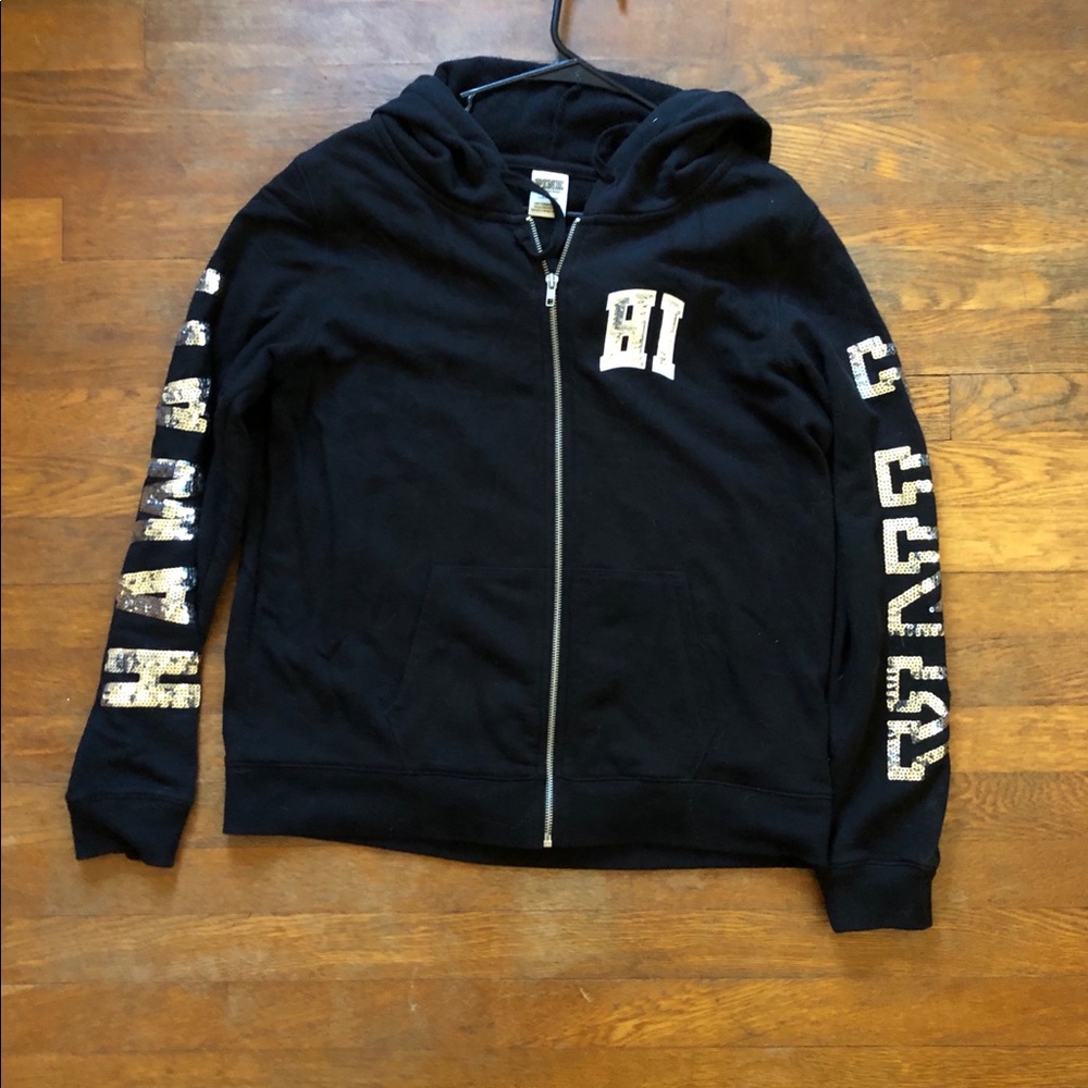 Women’s sz large pink hoodie zip up